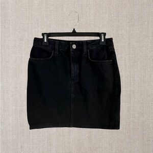 BDG Black Mini Denim Skirt